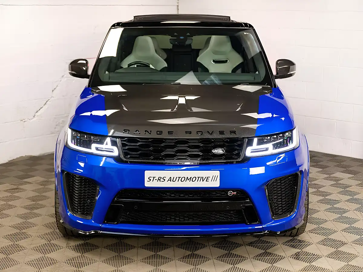 Used 2022 Land Rover Range Rover Sport Svr Carbon Edition Blue - Interior and Exterior details 6