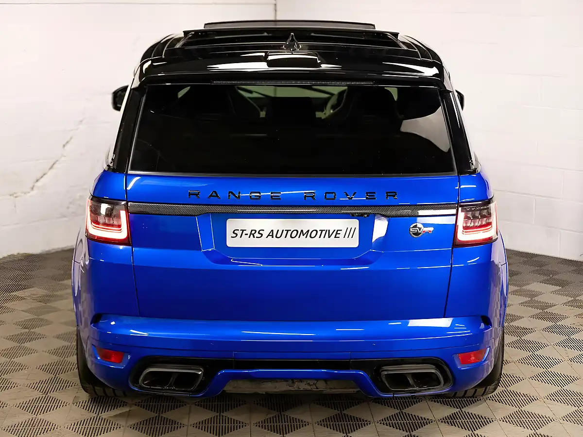 Used 2022 Land Rover Range Rover Sport Svr Carbon Edition Blue - Interior and Exterior details 9