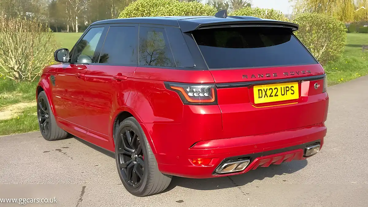 Used 2022 Land Rover Range Rover Sport Svr Italian Racing Red - Interior and Exterior details 7