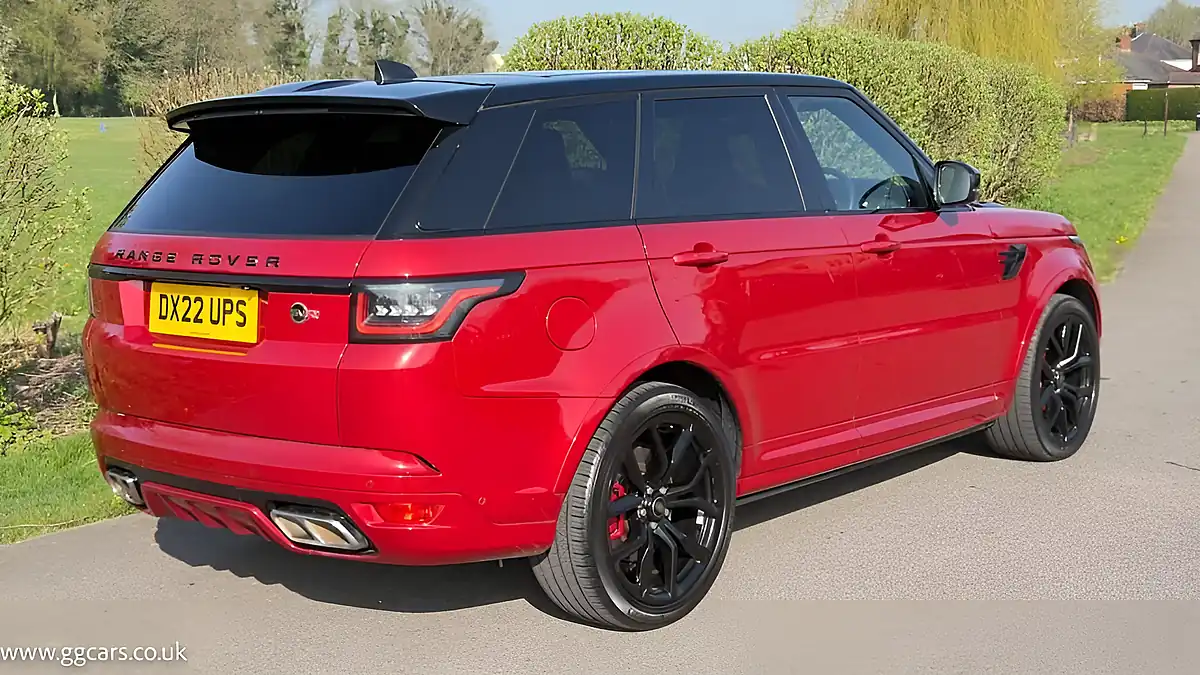 Used 2022 Land Rover Range Rover Sport Svr Italian Racing Red - Interior and Exterior details 8