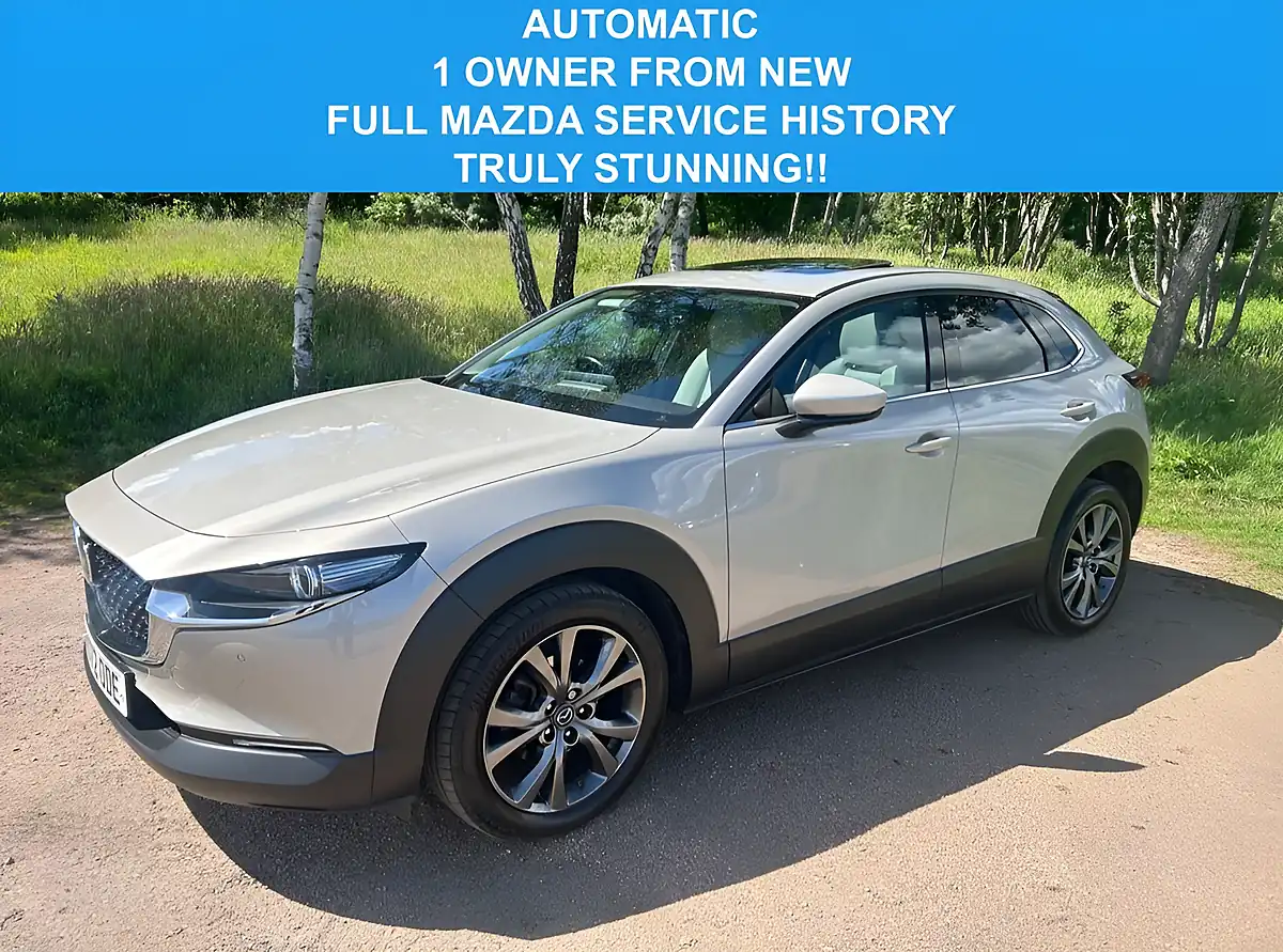 Used 2022 Mazda CX-30 GT Sport Tech Silver - Front View