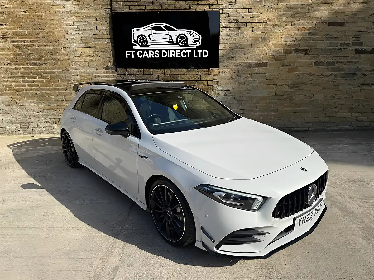 Used 2022 Mercedes A35 AMG Edition (premium Plus) White - Front View