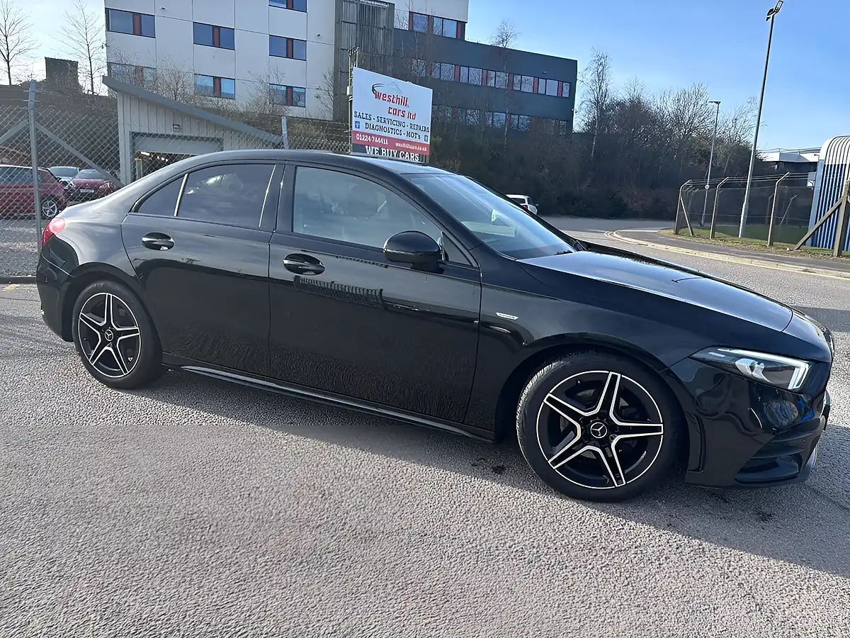 Used 2022 Mercedes-Benz a-Class AMG Line Edition (executive) Black - Interior and Exterior details 6