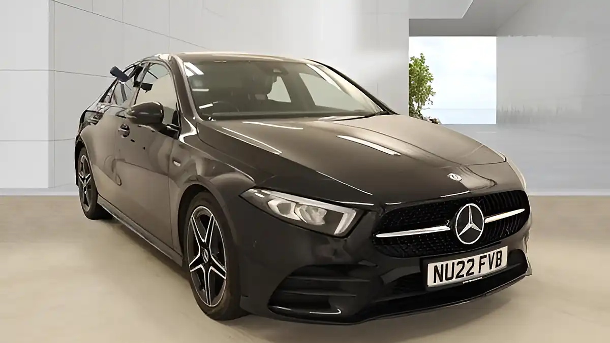 Used 2022 Mercedes-Benz a Class AMG Line Edition (executive) Black - Front View