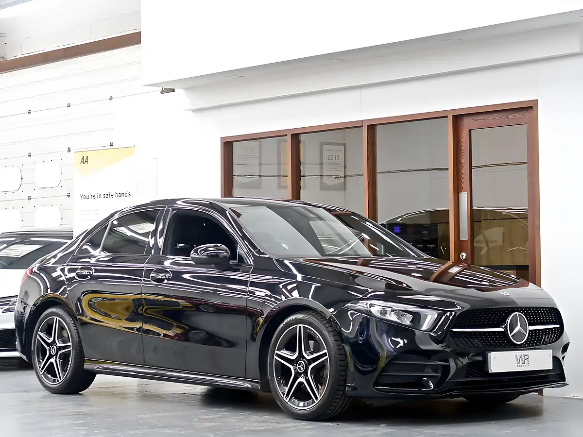 Used 2022 Mercedes-Benz a Class AMG Line Edition (executive) Black - Front View