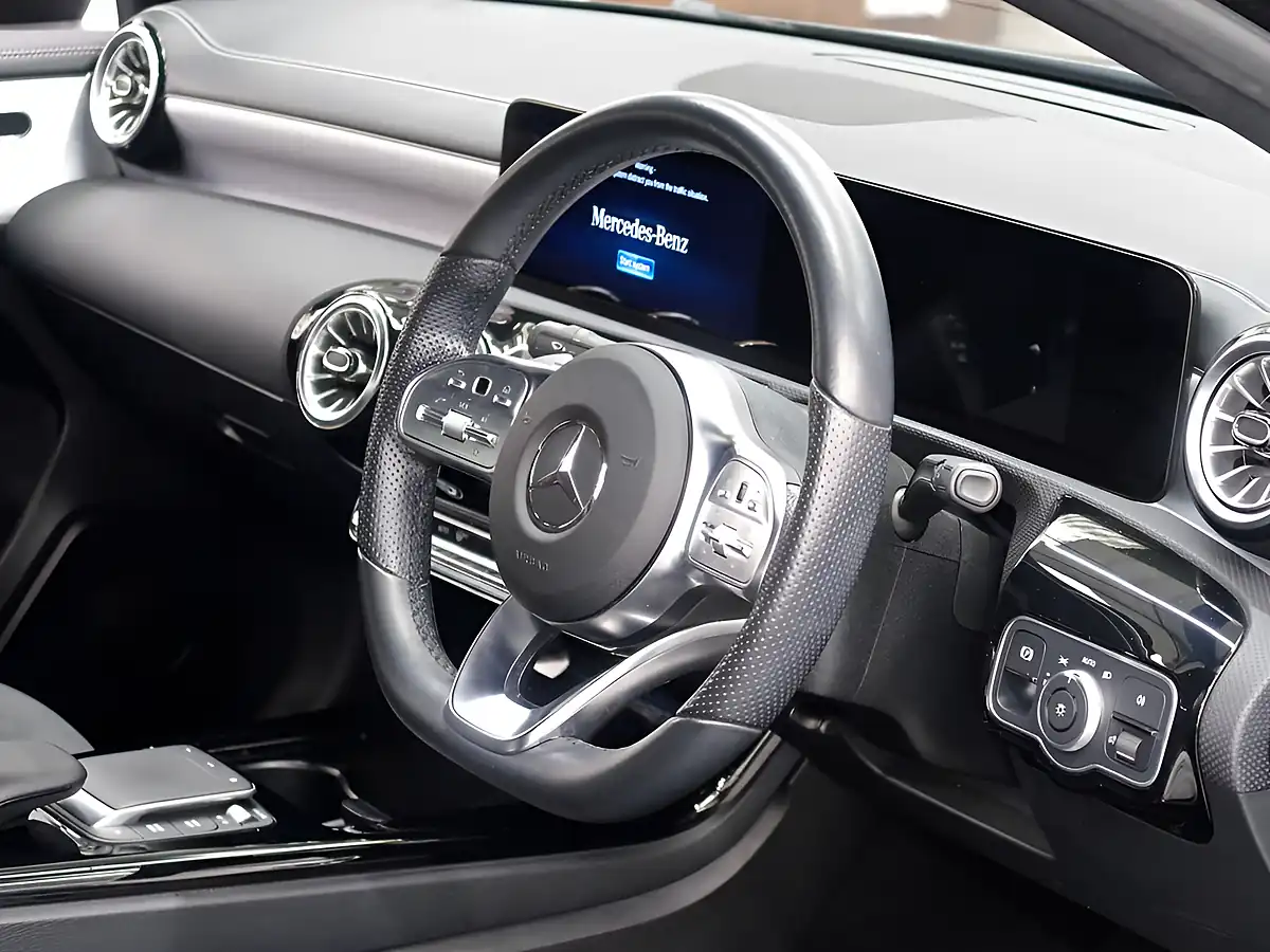 Used 2022 Mercedes-Benz a Class AMG Line Edition (executive) Black - Interior and Exterior details 2