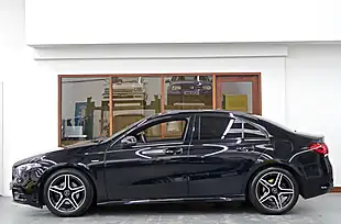 Used 2022 Mercedes-Benz a Class AMG Line Edition (executive) Black - Interior and Exterior details 7