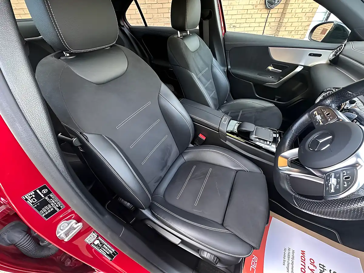 Used 2022 Mercedes-Benz a Class AMG Line Edition Patagonia Red - Interior and Exterior details 14