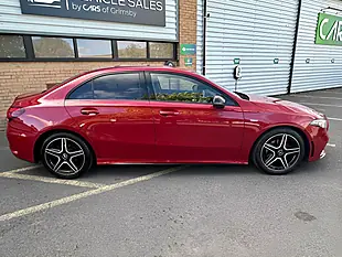 Used 2022 Mercedes-Benz a Class AMG Line Edition Patagonia Red - Interior and Exterior details 2