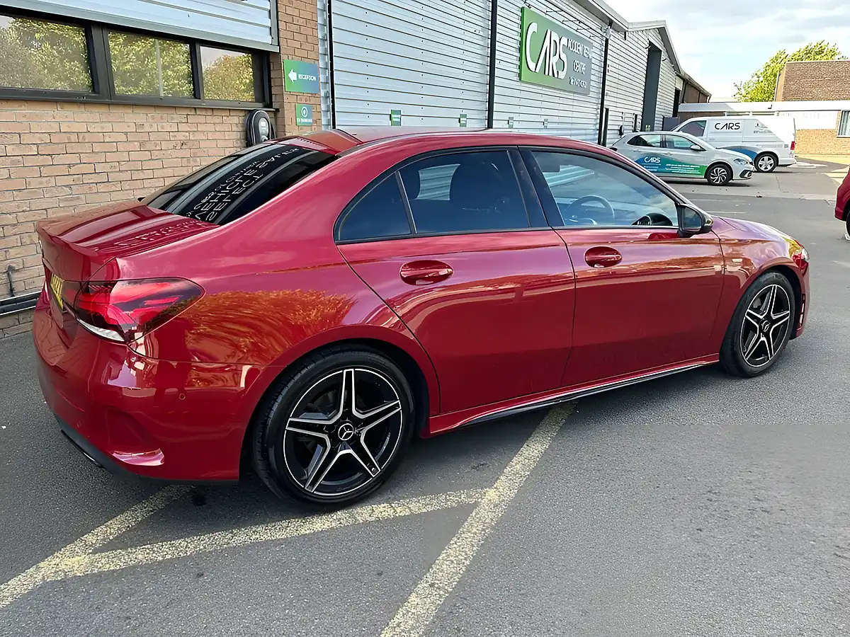 Used 2022 Mercedes-Benz a Class AMG Line Edition Patagonia Red - Interior and Exterior details 3