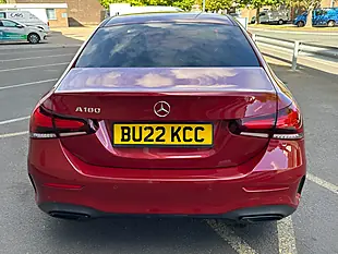 Used 2022 Mercedes-Benz a Class AMG Line Edition Patagonia Red - Interior and Exterior details 4