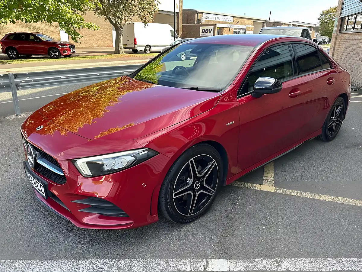 Used 2022 Mercedes-Benz a Class AMG Line Edition Patagonia Red - Interior and Exterior details 6