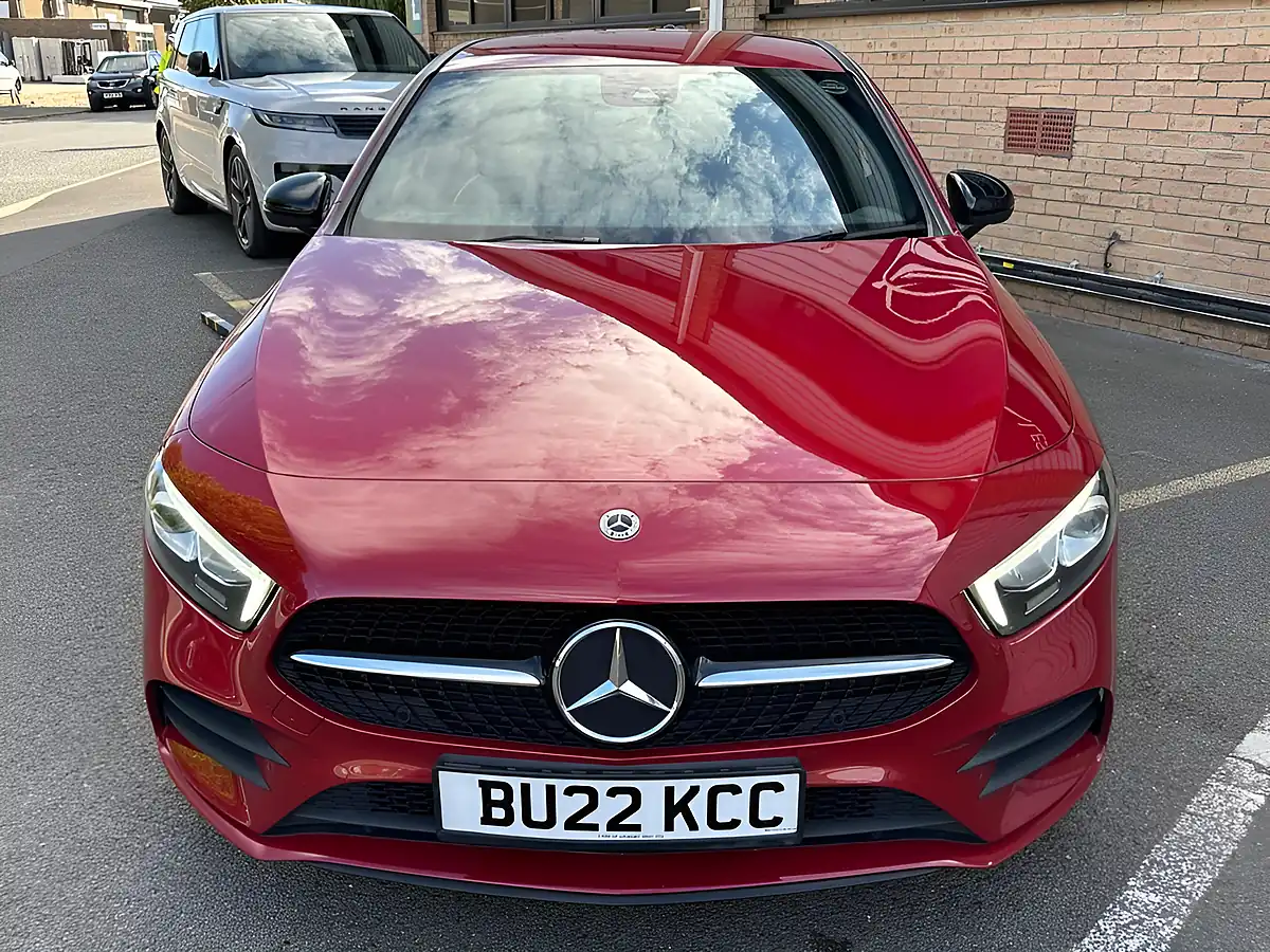 Used 2022 Mercedes-Benz a Class AMG Line Edition Patagonia Red - Interior and Exterior details 9