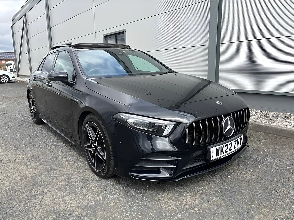 Used 2022 Mercedes-Benz a Class AMG Line Edition (premium Plus) Black - Interior and Exterior details 9