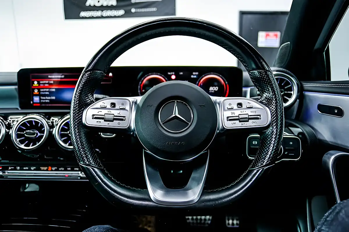 Used 2022 Mercedes-Benz a Class AMG Line Edition (premium Plus) White - Interior and Exterior details 14