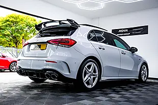 Used 2022 Mercedes-Benz a Class AMG Line Edition (premium Plus) White - Interior and Exterior details 2