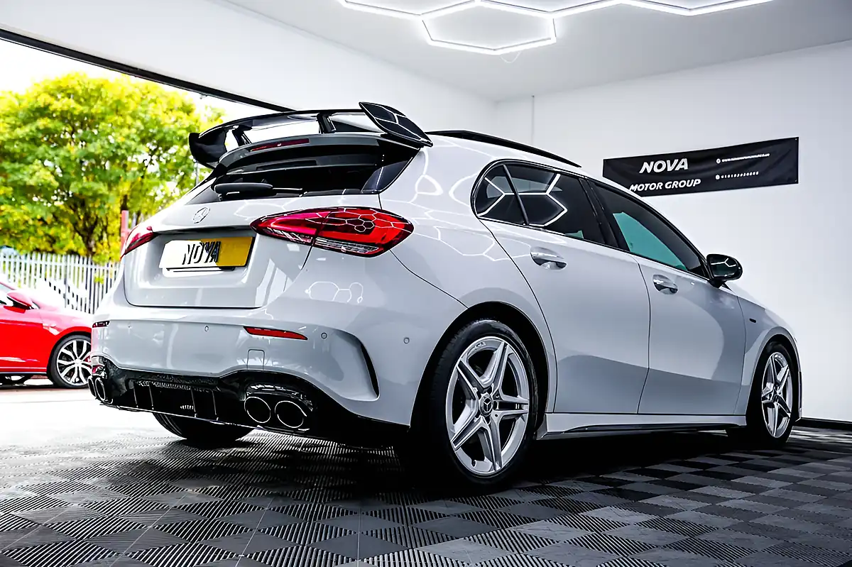 Used 2022 Mercedes-Benz a Class AMG Line Edition (premium Plus) White - Interior and Exterior details 2