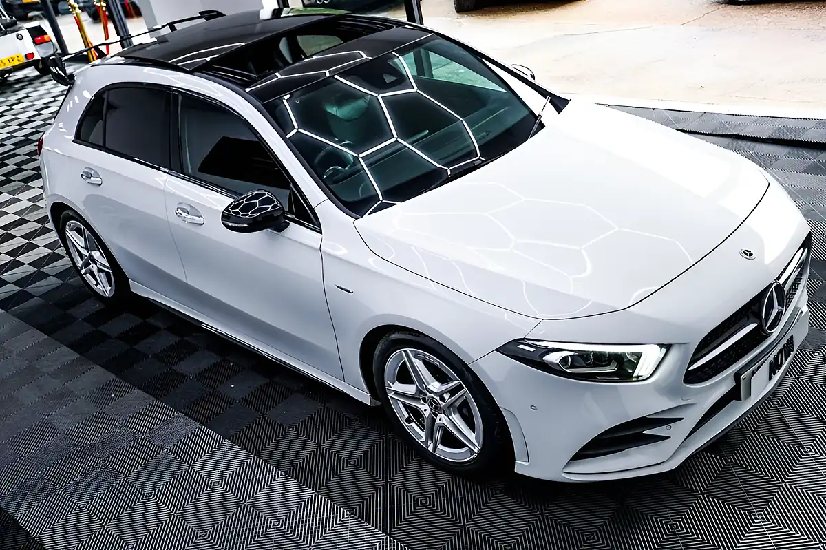 Used 2022 Mercedes-Benz a Class AMG Line Edition (premium Plus) White - Interior and Exterior details 3