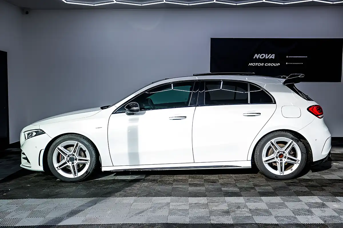 Used 2022 Mercedes-Benz a Class AMG Line Edition (premium Plus) White - Interior and Exterior details 5