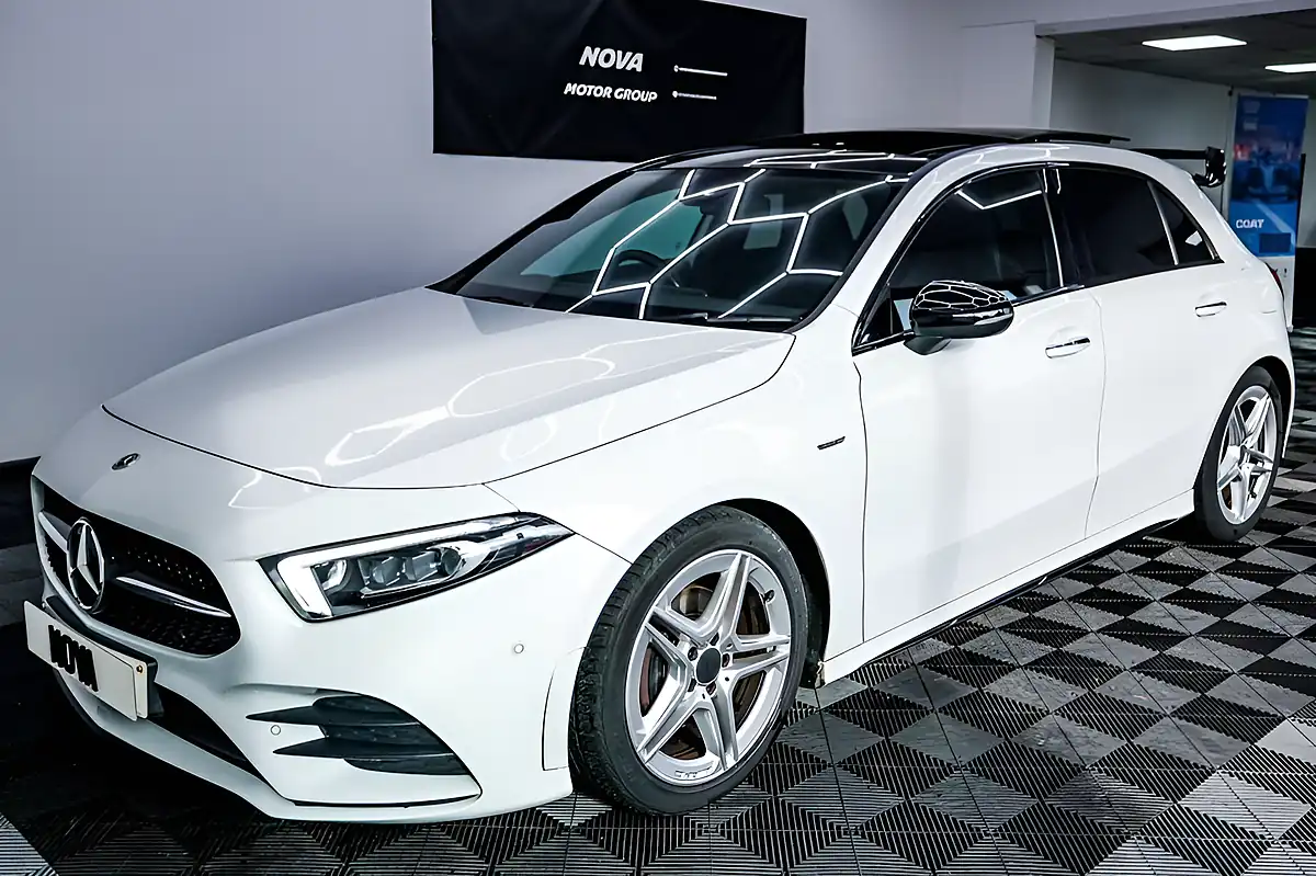 Used 2022 Mercedes-Benz a Class AMG Line Edition (premium Plus) White - Interior and Exterior details 6