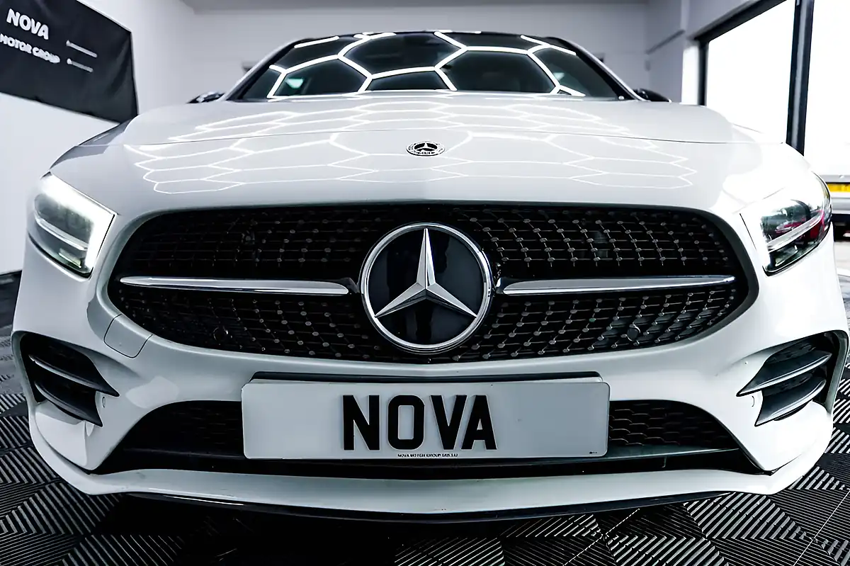 Used 2022 Mercedes-Benz a Class AMG Line Edition (premium Plus) White - Interior and Exterior details 7