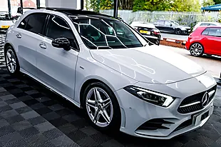 Used 2022 Mercedes-Benz a Class AMG Line Edition (premium Plus) White - Interior and Exterior details 8