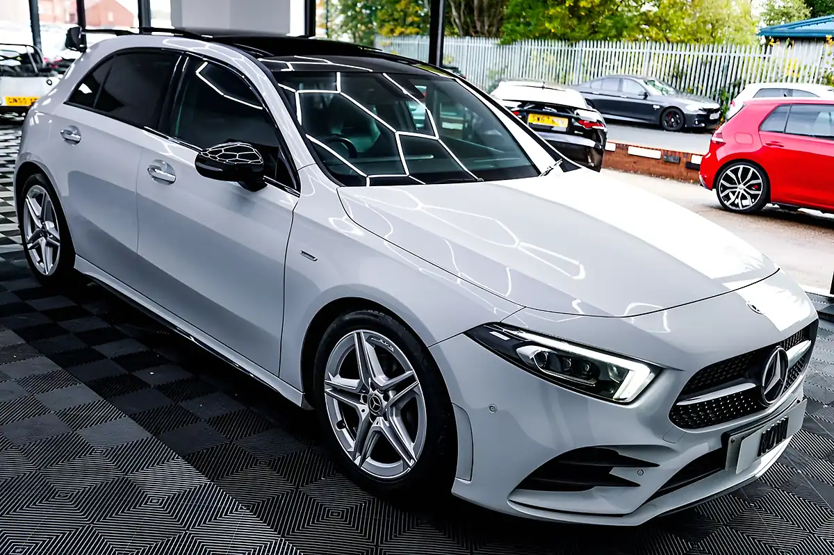Used 2022 Mercedes-Benz a Class AMG Line Edition (premium Plus) White - Interior and Exterior details 8