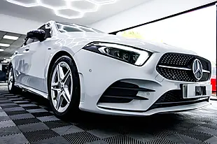 Used 2022 Mercedes-Benz a Class AMG Line Edition (premium Plus) White - Interior and Exterior details 9