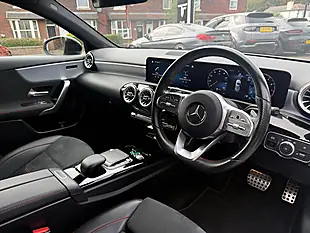 Used 2022 Mercedes-Benz a-Class AMG Line Executive White - Interior and Exterior details 14