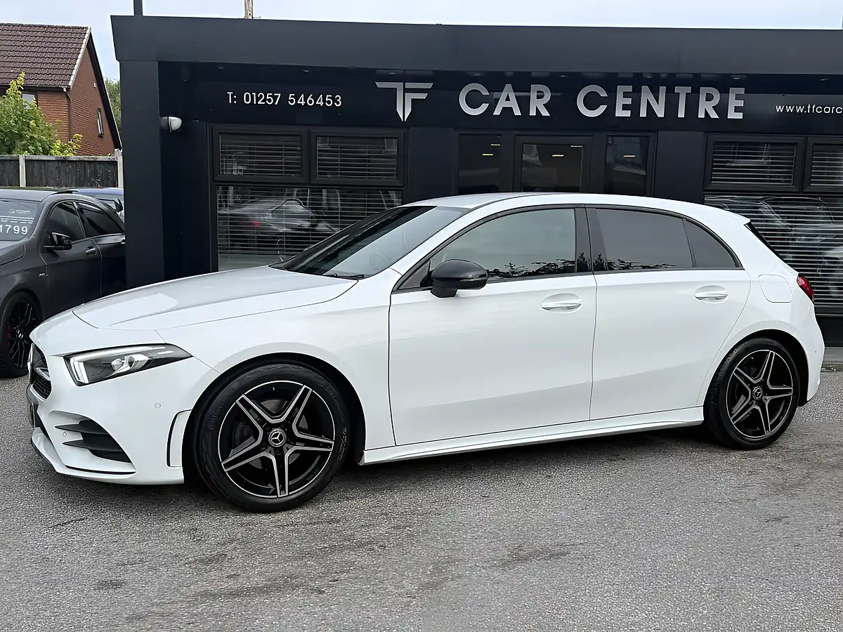 Used 2022 Mercedes-Benz a-Class AMG Line Executive White - Interior and Exterior details 2
