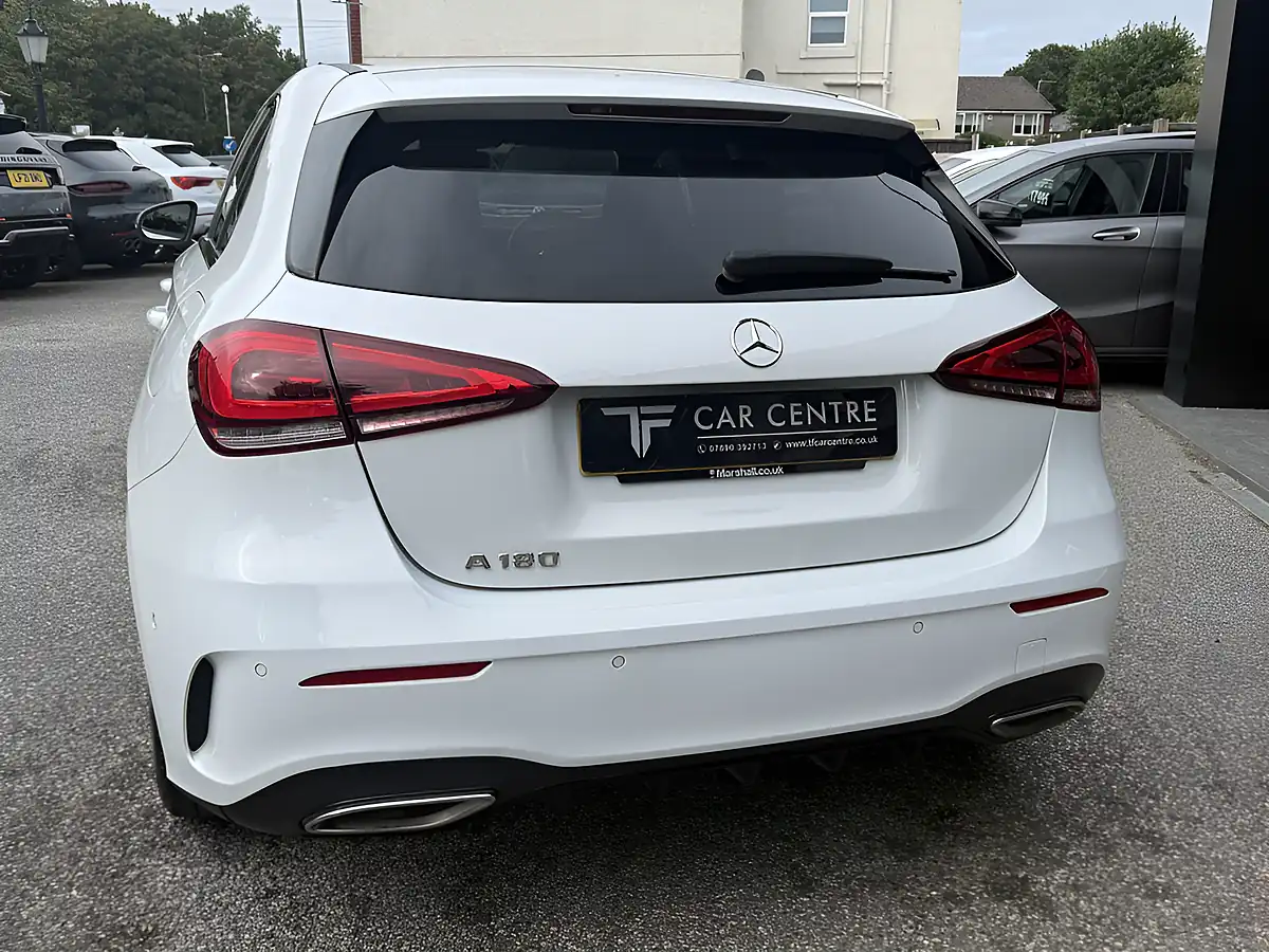 Used 2022 Mercedes-Benz a-Class AMG Line Executive White - Interior and Exterior details 9