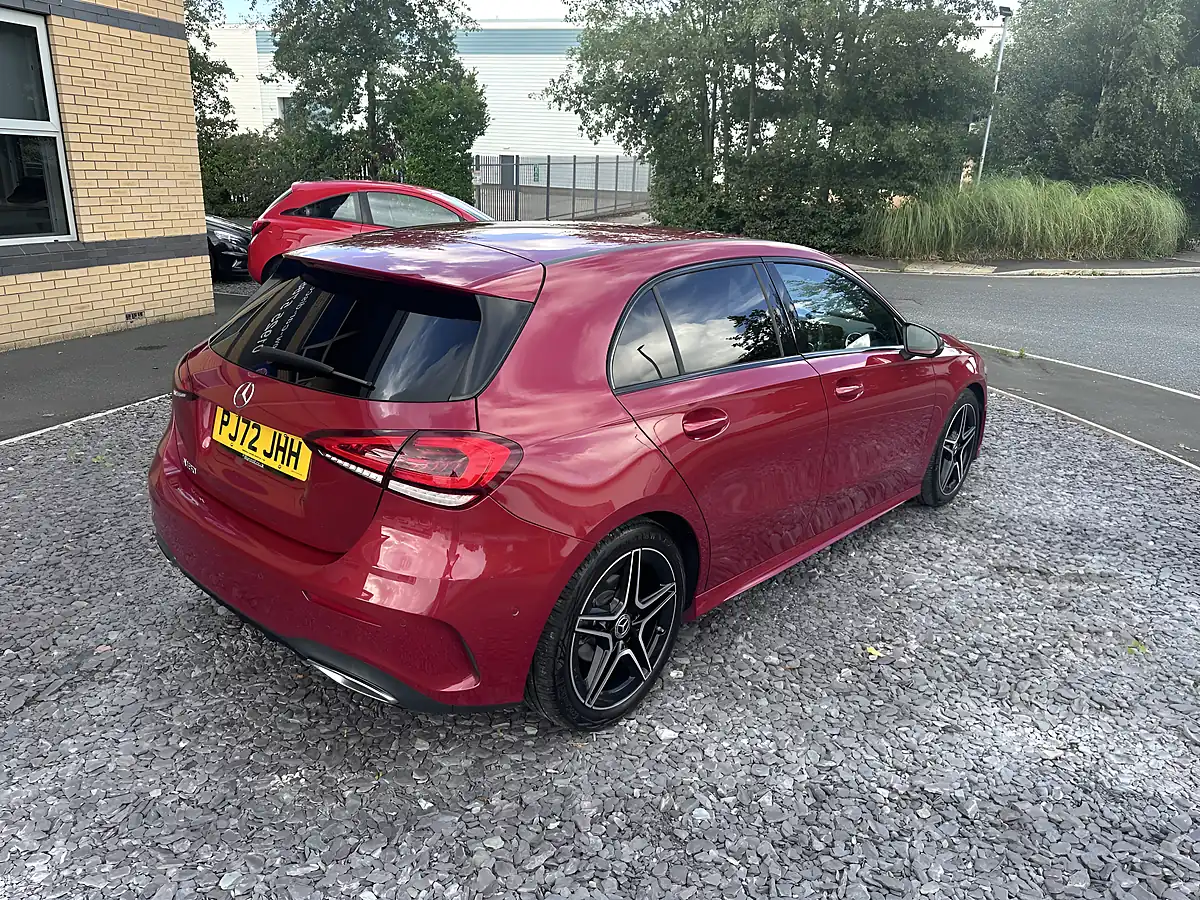 Used 2022 Mercedes-Benz a Class AMG Line Red - Interior and Exterior details 11