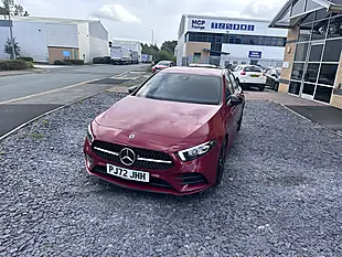 Used 2022 Mercedes-Benz a Class AMG Line Red - Interior and Exterior details 4