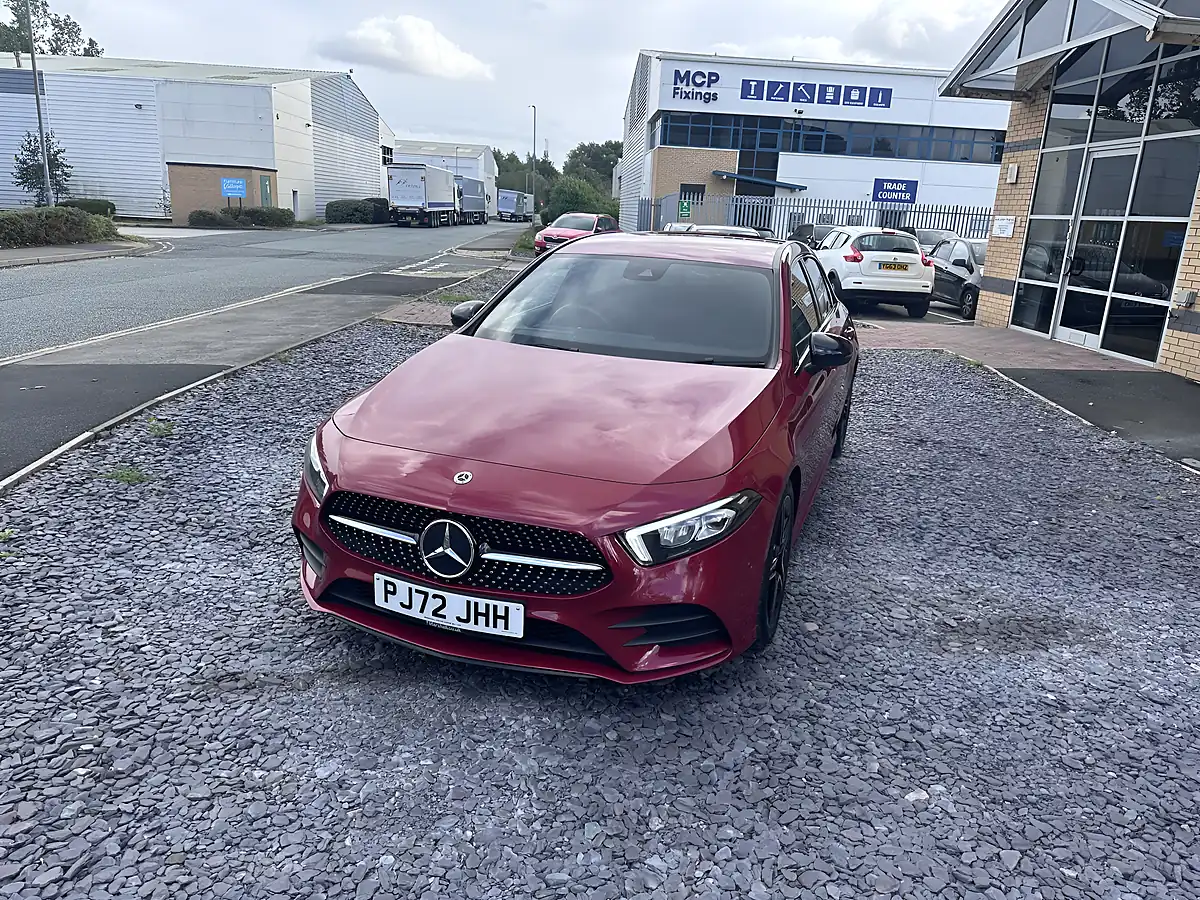 Used 2022 Mercedes-Benz a Class AMG Line Red - Interior and Exterior details 4