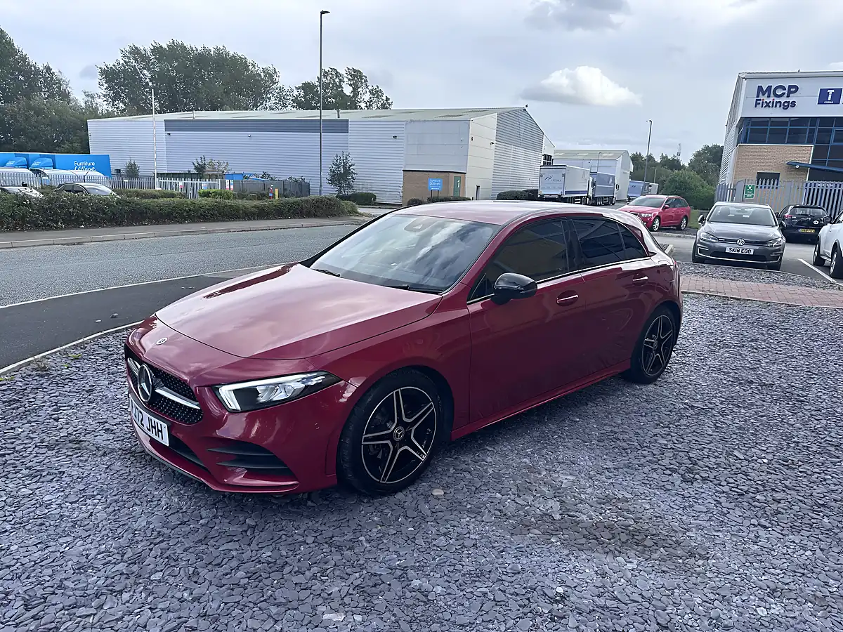 Used 2022 Mercedes-Benz a Class AMG Line Red - Interior and Exterior details 5