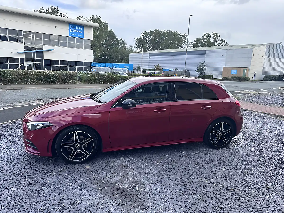 Used 2022 Mercedes-Benz a Class AMG Line Red - Interior and Exterior details 6