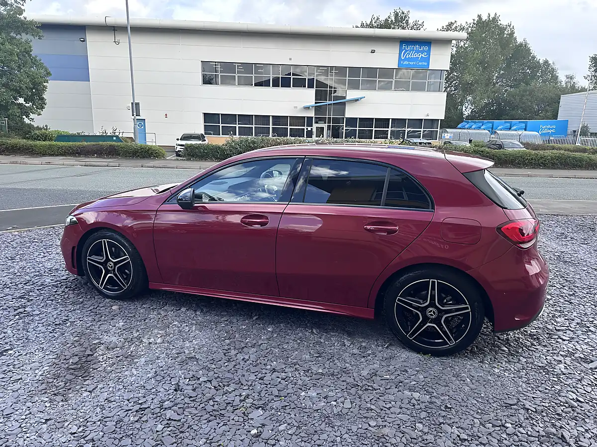 Used 2022 Mercedes-Benz a Class AMG Line Red - Interior and Exterior details 7