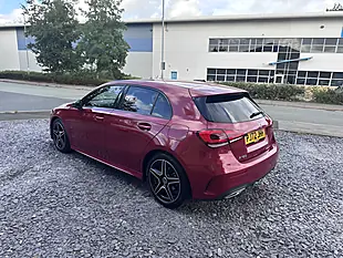 Used 2022 Mercedes-Benz a Class AMG Line Red - Interior and Exterior details 8