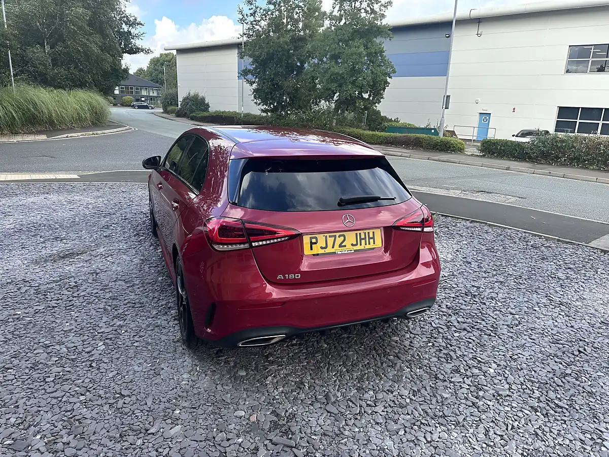Used 2022 Mercedes-Benz a Class AMG Line Red - Interior and Exterior details 9
