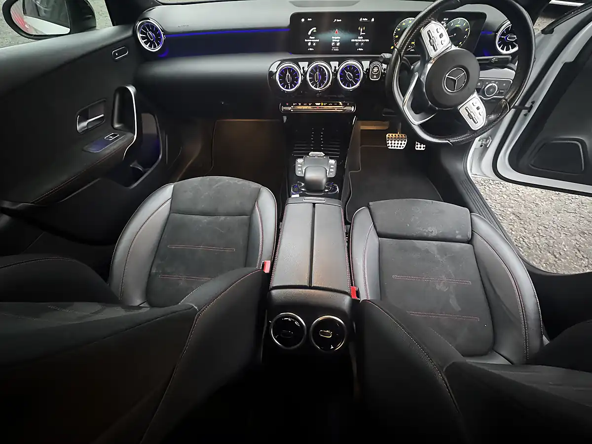 Used 2022 Mercedes-Benz a Class AMG Line White - Interior and Exterior details 11