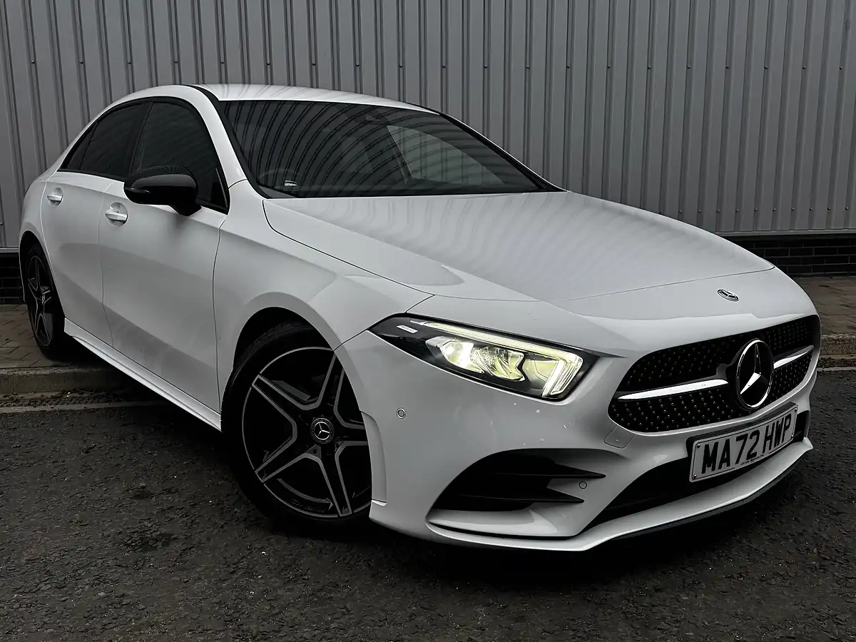 Used 2022 Mercedes-Benz a Class AMG Line White - Interior and Exterior details 2