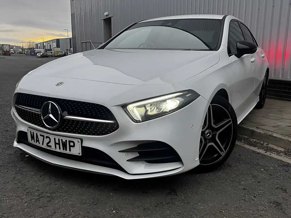Used 2022 Mercedes-Benz a Class AMG Line White - Interior and Exterior details 4