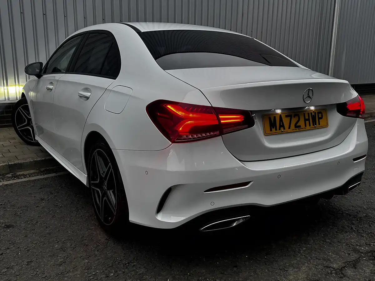 Used 2022 Mercedes-Benz a Class AMG Line White - Interior and Exterior details 5