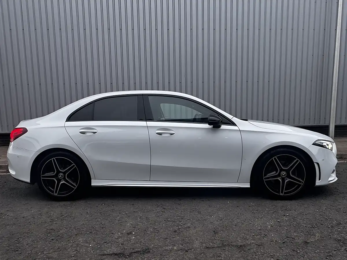 Used 2022 Mercedes-Benz a Class AMG Line White - Interior and Exterior details 8