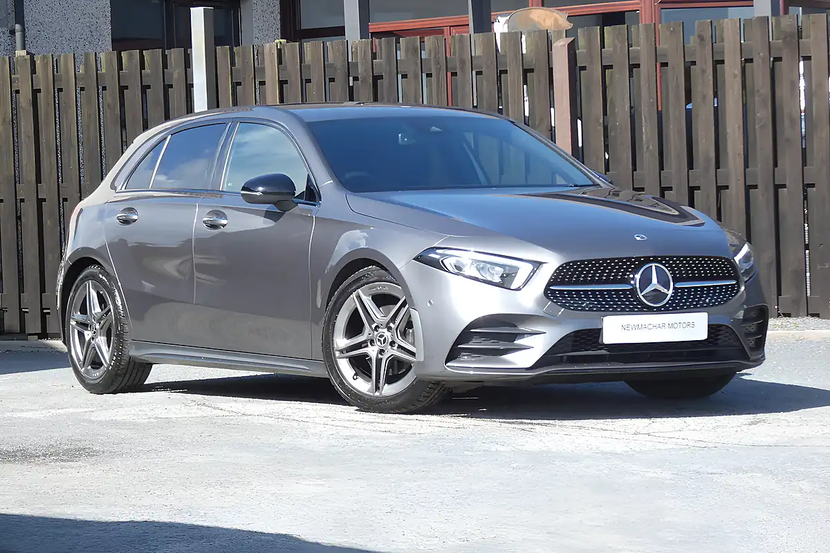 Used 2022 Mercedes-Benz A180 AMG Line Premium Mountain Grey - Front View