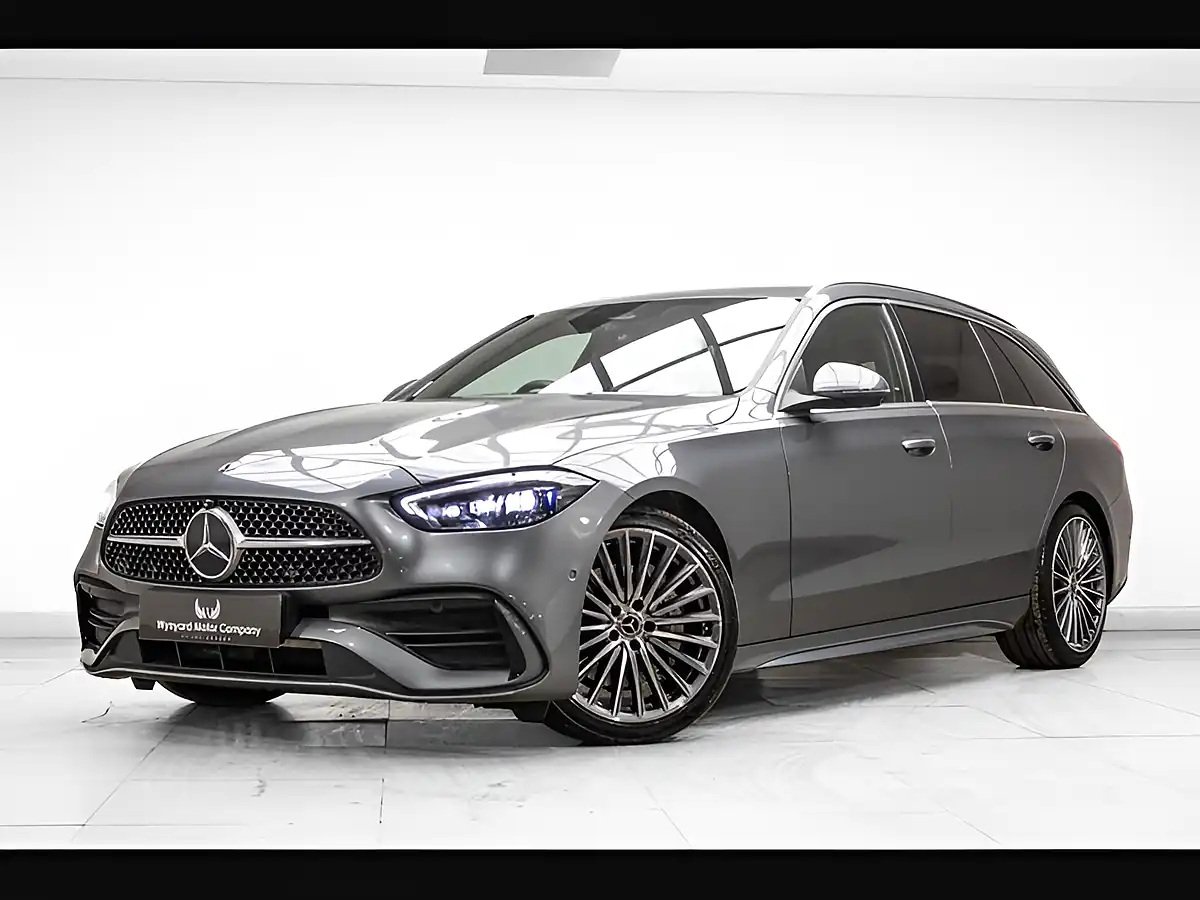 Used 2022 Mercedes-Benz C Class AMG Line (premium) Grey - Front View