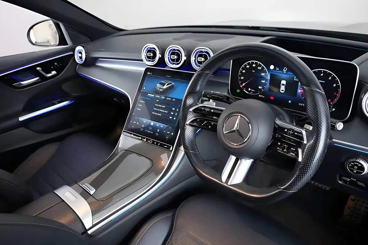Used 2022 Mercedes-Benz C Class AMG Line Premium Plus Black - Interior and Exterior details 9