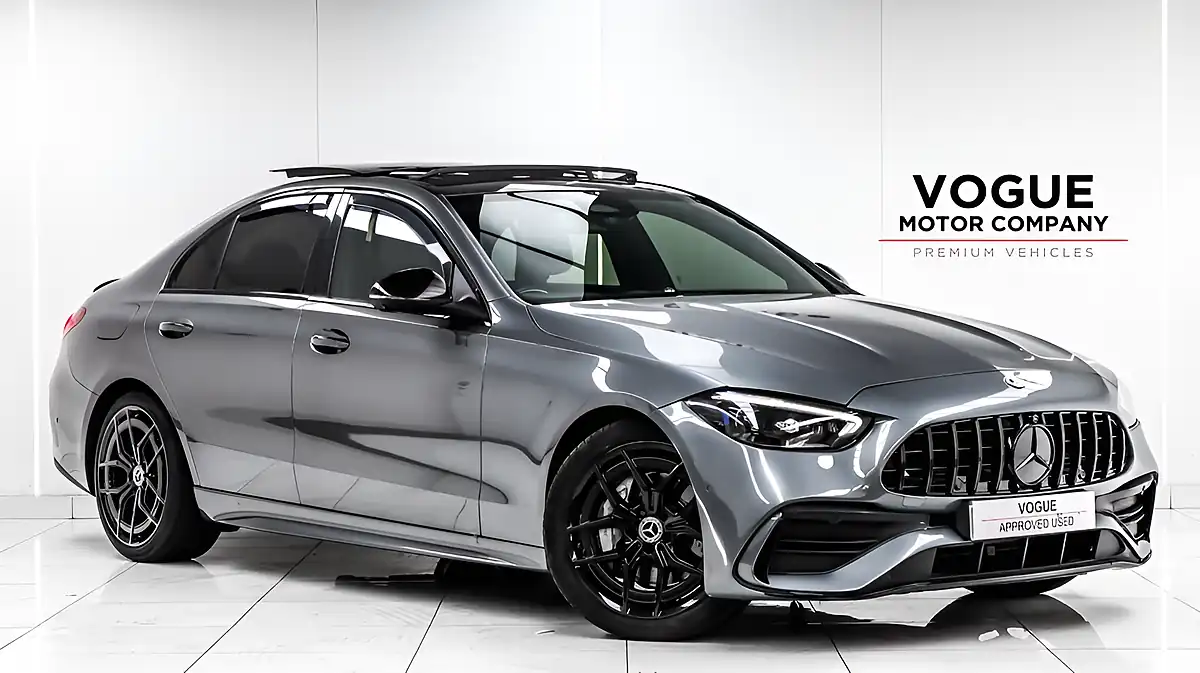 Used 2022 Mercedes-Benz C Class AMG Line (premium Plus) Grey - Front View