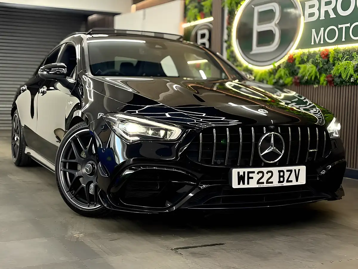 Used 2022 Mercedes-Benz Cla AMG Cla 45 S 4MATICPLUS Plus Black - Front View