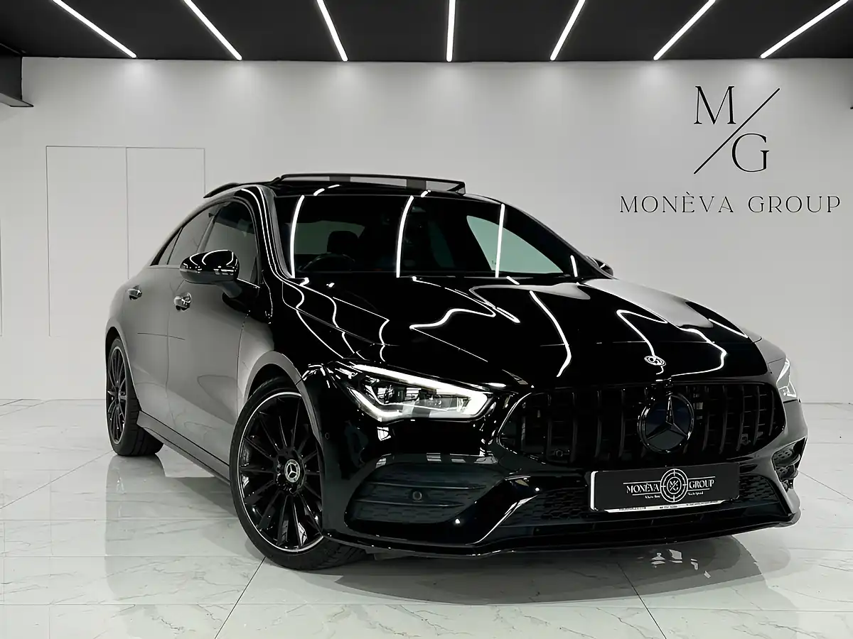 Used 2022 Mercedes-Benz Cla AMG Line Night Edition Black - Front View